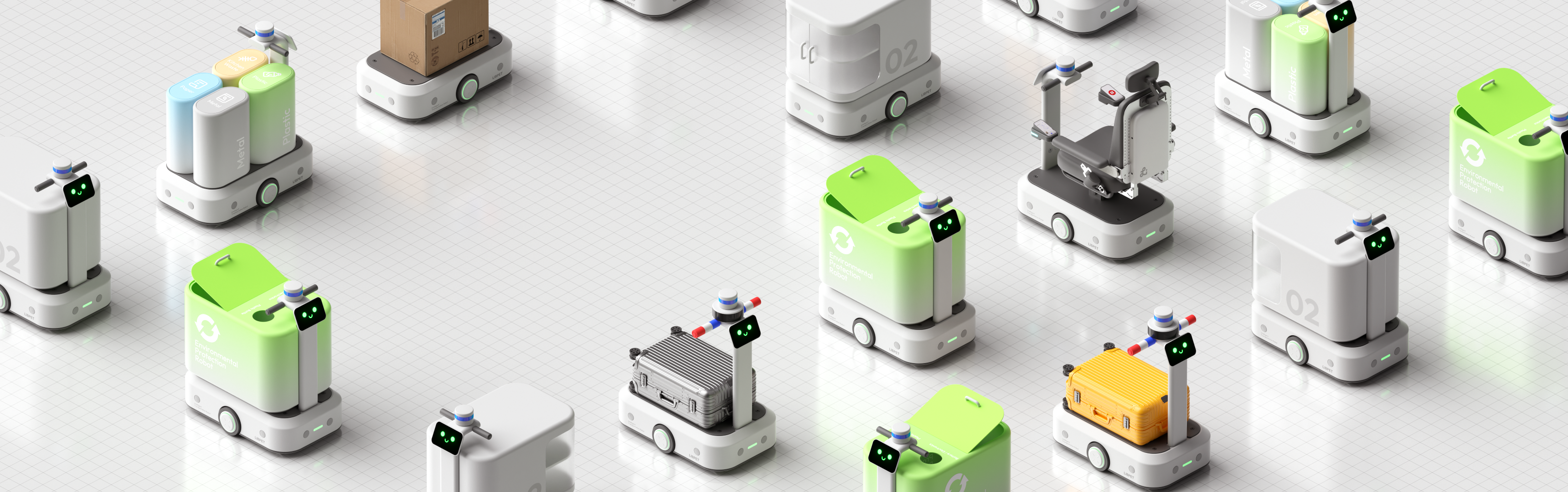 A family of modular service robots